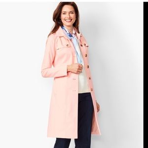 Talbots light pink rain coat